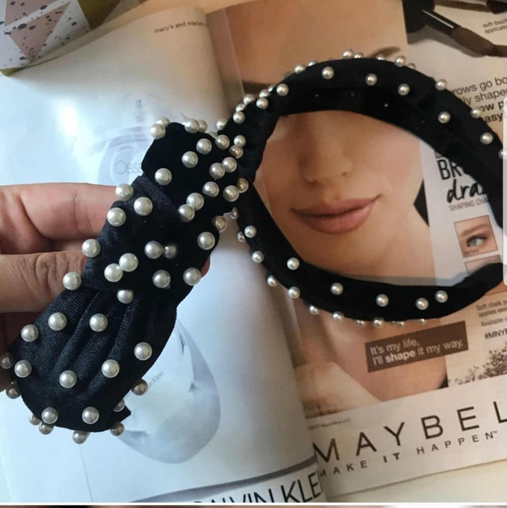 C&C pear velvet headband